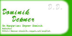 dominik depner business card